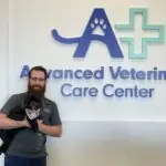 Veterinary Doctor holding dog